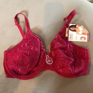 Playtex Bra Women's Size 38 DD Burgundy Red Underwire Best Shape‎
